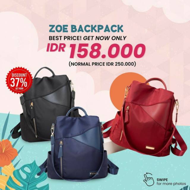 JIMS HONEY TAS RANSEL ZOE BACKPACK