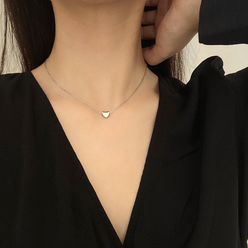 Necklace Accessories Korea Love Heart-shaped Clavicle Chain Personality Simple