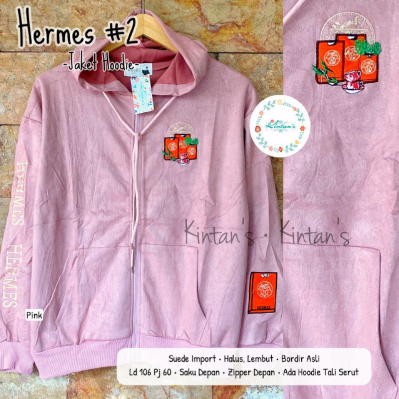 hermes #2. jaket pink murah