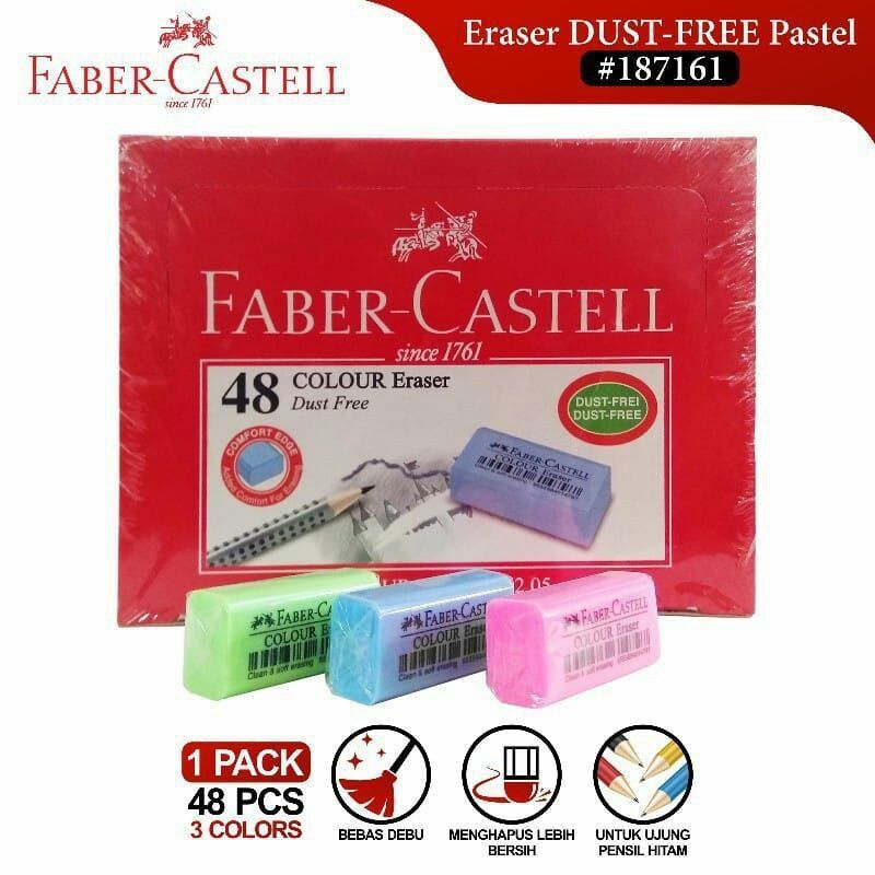 

Colour Eraser Dustfree Faber Castell / Penghapus warna Faber-Castell Bebas Debu