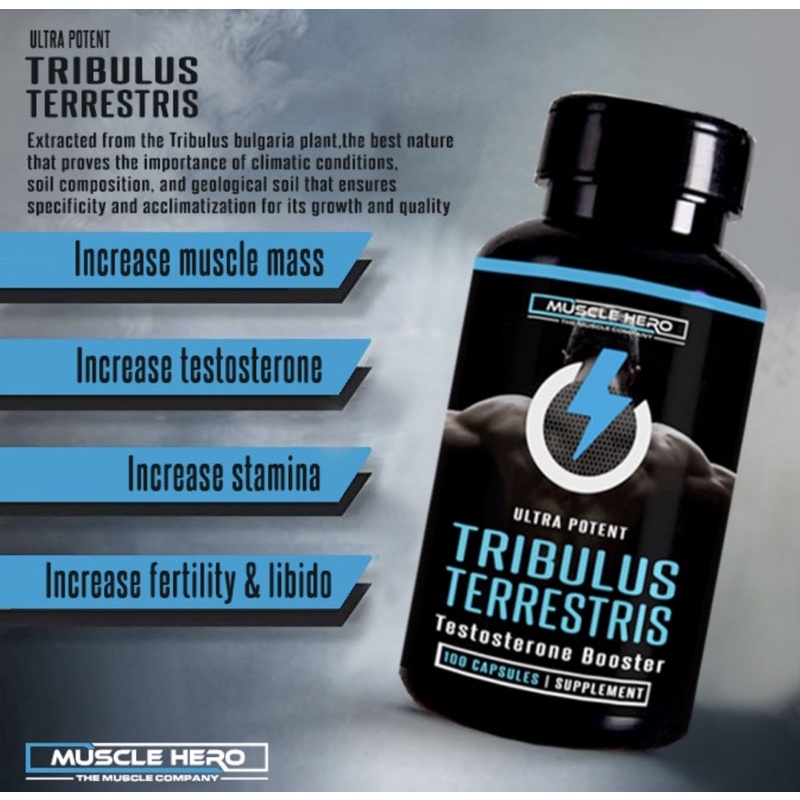 Promo Tribulus Terrestris Testosterone Booster Ultra Potent BPOM Otot Badan Gym Stamina