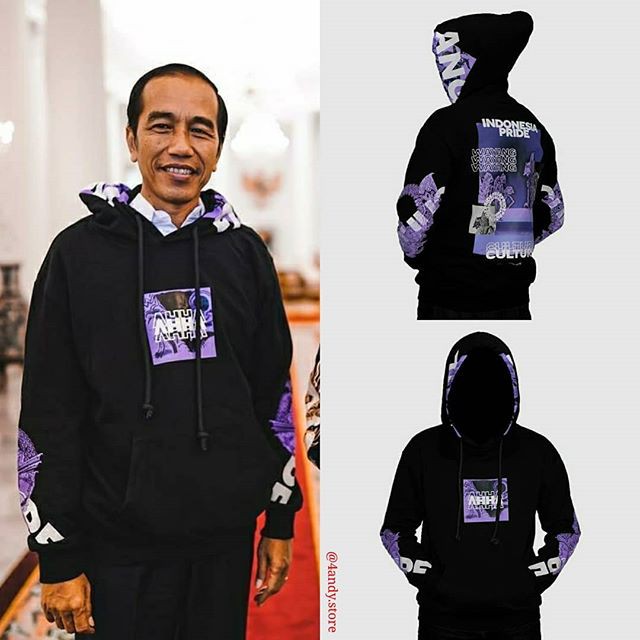 Jaket AHHA Hoodie Wayang / Raja Ampat / Gradasi / Barong Fleece Tebal