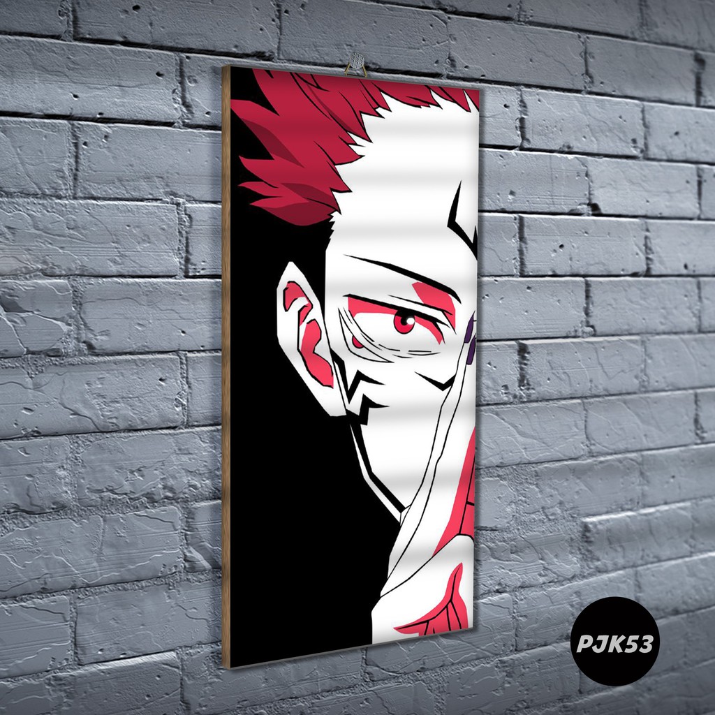 Poster Kayu Jujutsu Kaisen / Dekorasi Rumah /Poster murah/ Anime / desain / 2021 / gambar / PJK-PJK53