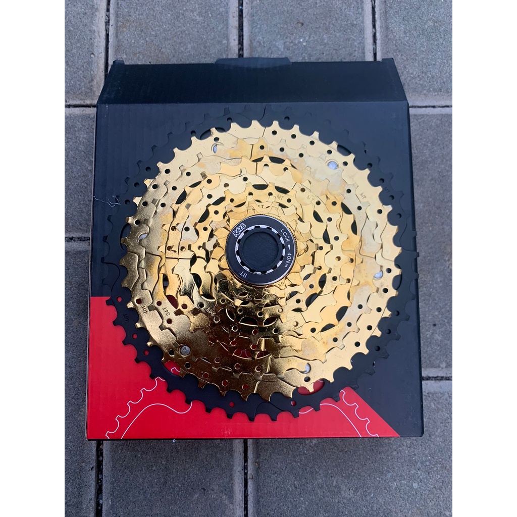 TERMURAH!!! Sprocket Sepeda 9 Speed 11-46 T / RAZE Gold / Realpict