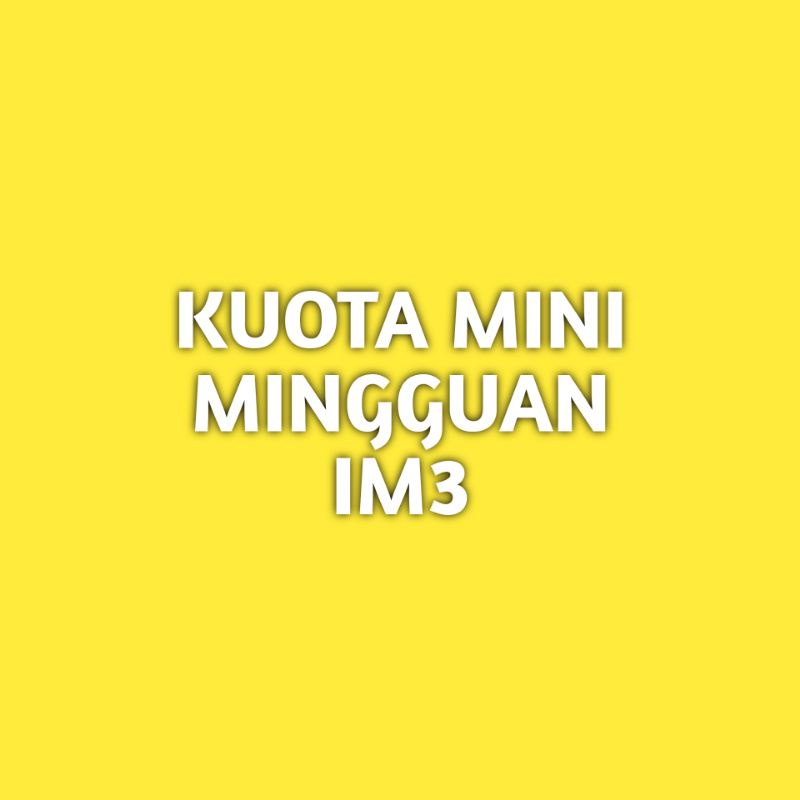 Kuota Mingguan Indosat