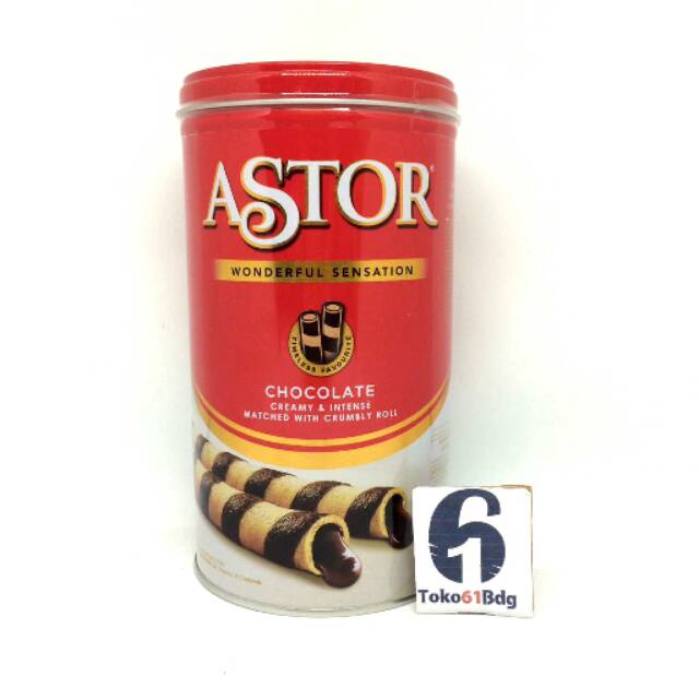 

Astor Double Chocolate Wafer Roll Stick 330gr / kue kaleng lebaran / parsel makanan /cemilan enak