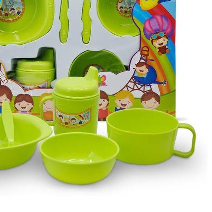 ➶ Feeding Set Nishikawa Ukuran BESAR | Set Alat Makan Bayi ♕