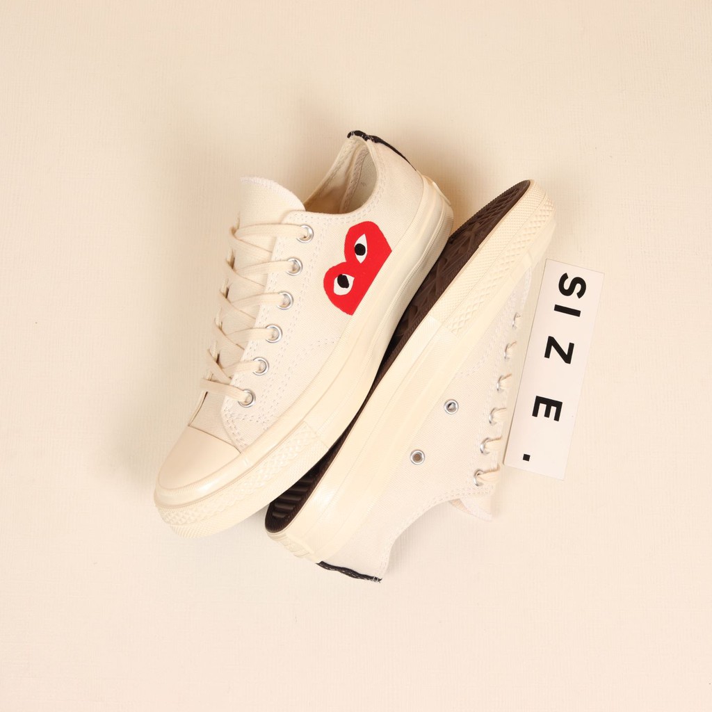 Converse x Comme Des Garcons PLAY All Star Chuck ‘70 OX Whita