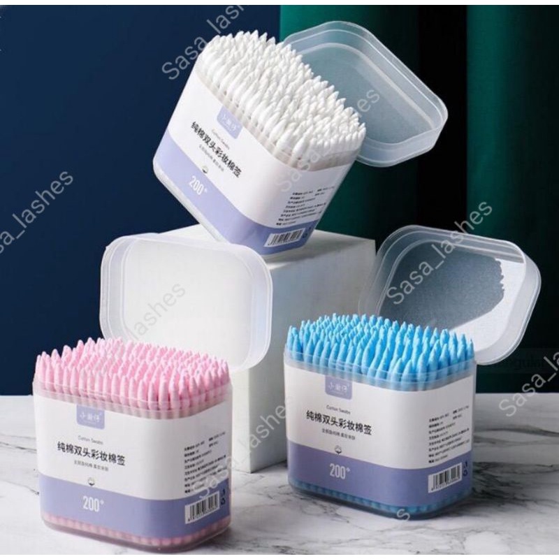 200 Pcs Cotton Swab/Cotton Bud+Box