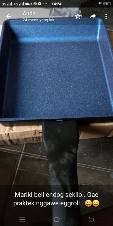 Square Pan 23cm Neocook Mega Stone /panci Multifungsi-by Neohaus (original)