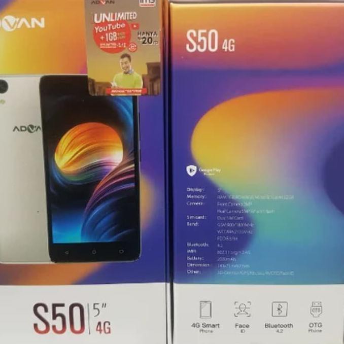 TERMURAH ADVAN S50 4G GARANSI RESMI RAM 1/8GB READY STOCK
