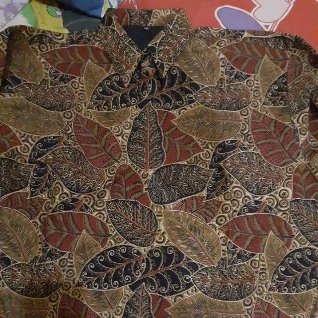 Dwi Sukmo Cabut Sogan Kemeja Batik Pria Katun Cabut Primisima Full Furing
