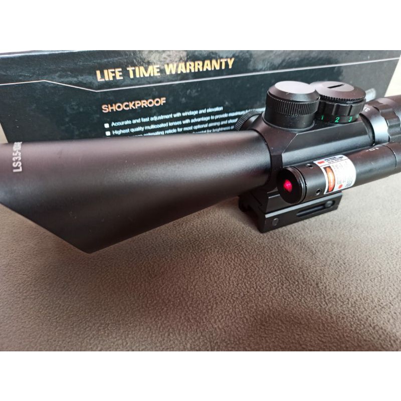 Teleskop marcool 3,5-10x40E + laser