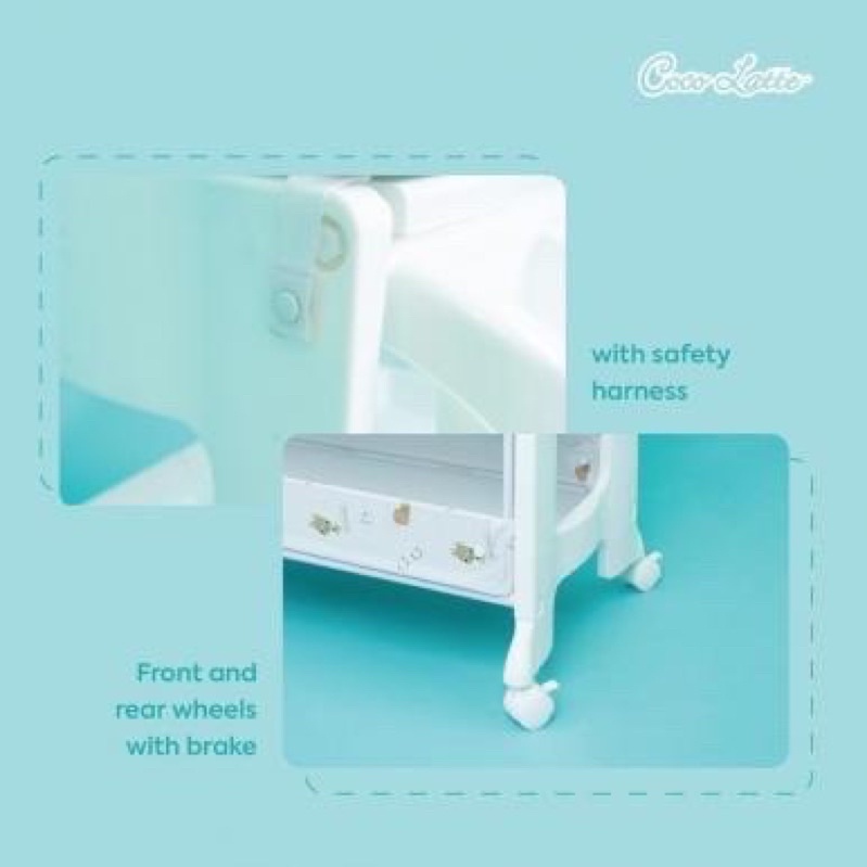 CHANGING TABLE MEJA GANTI BAYI COCOLATTE COCO LATTE 2 IN 1 CL-6969 CL6969 CL 6969