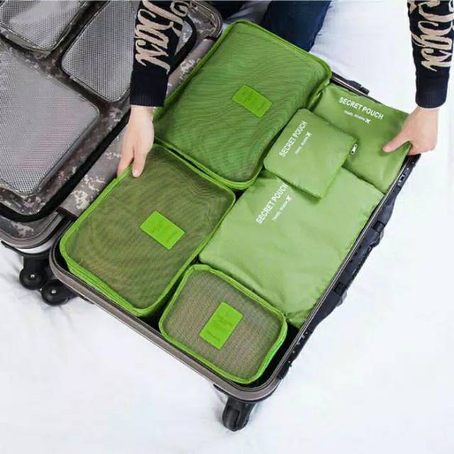 Tas Travel isi 6 adalah Tas Travel Organizer 6 in 1 tascp