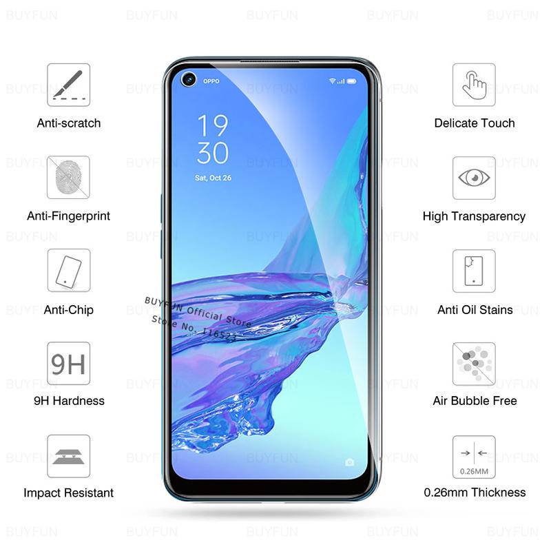 Pelindung Layar Tempered Glass Untuk Oppo A3s A5s A12 A12e A37 A5 A9 A31 A15 A15s A16 A16K A53 A54 2020 A74 A92 A93 A95 Reno 2F 7Z 6f 7Z 5F 6