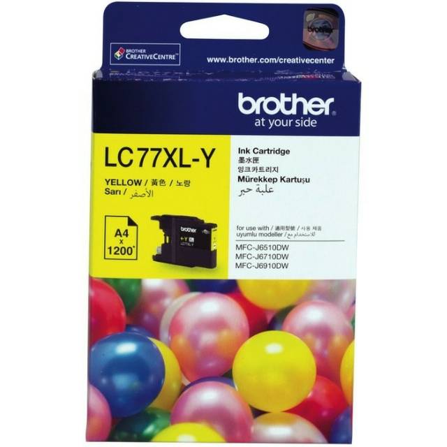 Brother LC-77 XL Yellow ink Cartridge Original