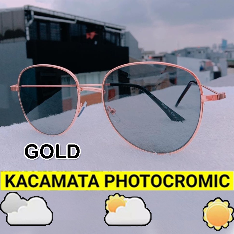 PROMO TERBARU! Paket Frame Lensa Photocromic Kacamata Fashion Photocromic Korea / Anti Radiasi 2 In 1 Potokromik Photochromic Pria Wanita Fotocromic Potocromic Kacamata Hitam Kacamata Gaya Cewek Cowok