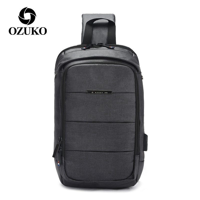 OZUKO 9068 Tas Selempang Pria Anti Air Sling Bag Pria By Japan Design WATCHKITE WKOS