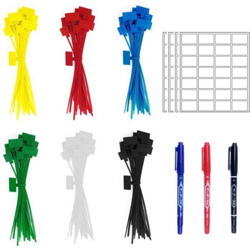 Cable Ties Label 4x150/Kabel Ties Bendera 4x150 kuning