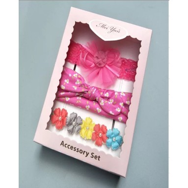 [1KG 15PCS] ❤ LBS  ❤ Set Bandana Bayi Dengan Model Ikatan Pita Bervariasi Box-B.6