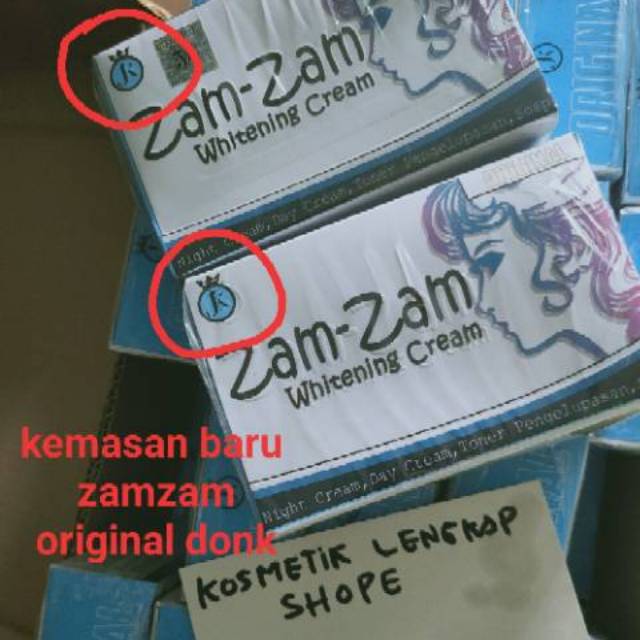Cream Zamzam Kemasan Baru 1000 Uang Kembali Jika Palsu Shopee Indonesia