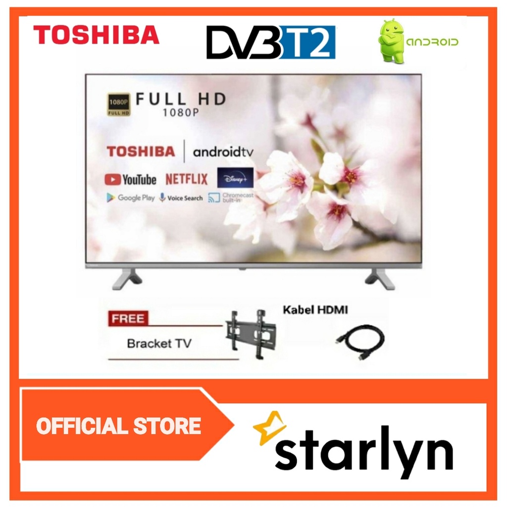 TOSHIBA Smart Android Digital TV FHD 43 Inch 43V35KP