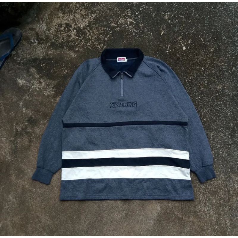 Halfzip Crewneck Spalding Colorblock