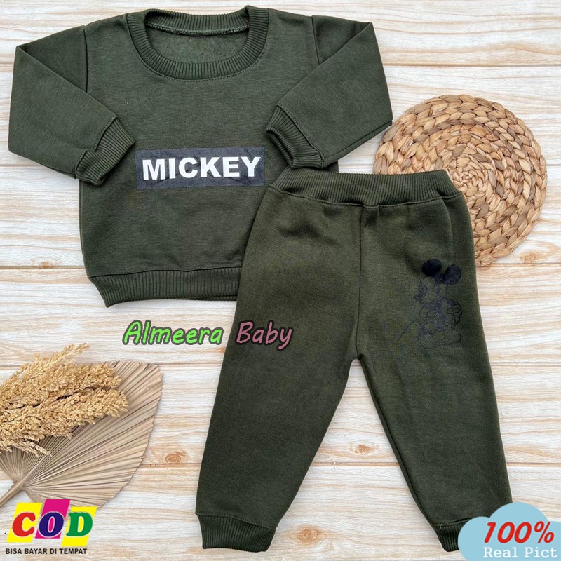 Setelan Jogger Bayi Setelan Sweater Bayi 3-12 Bulan Laki Laki Perempuan Rekomendasi Usia 3-12 Bulan