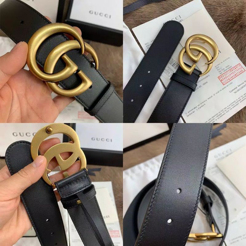 GUCCI Double G Leather Belt ikat pinggang ORIGINAL FO ORI AUTHENTIC