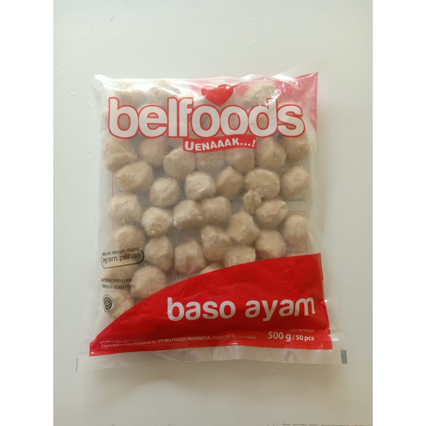 Jual Belfoods Uenak Bakso Ayam 500 Gr Frozen Food Shopee Indonesia