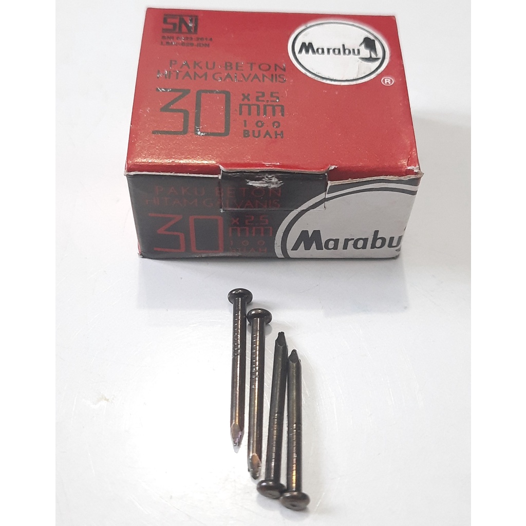 Paku Tembok 30 MARABU HITAM / Paku Beton 3CM (D4175)