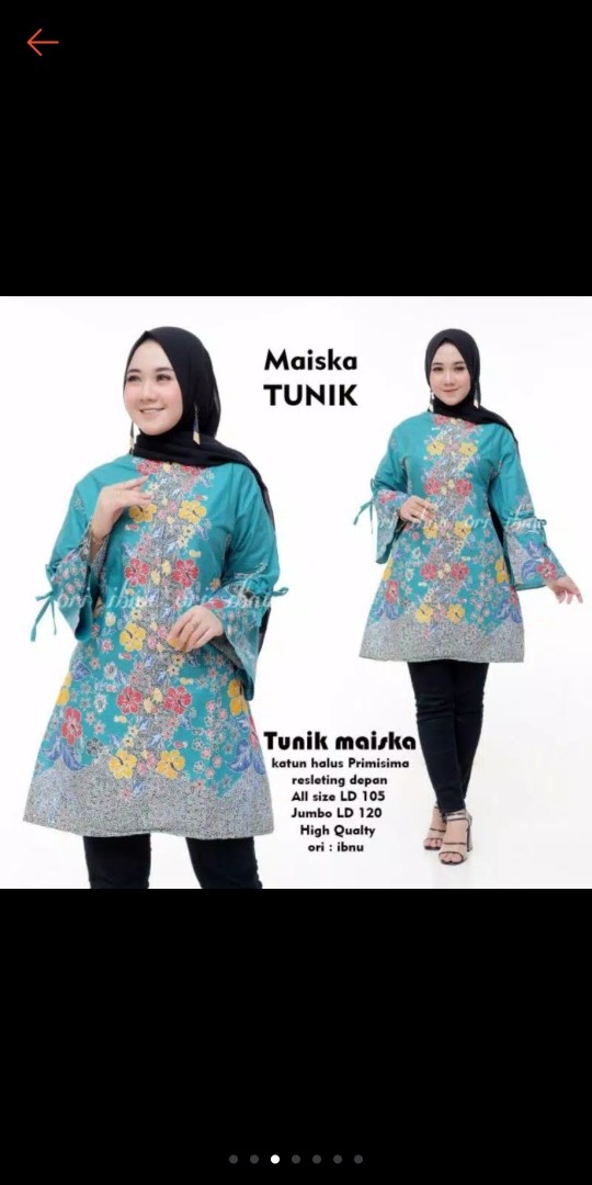 Atasan Tunik Batik Wanita/tunik Batik Wanita Zipper Depan/atas Batik Wanita Sragam Kerja