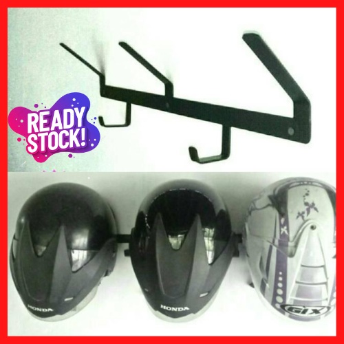 Gantungan Helm Dinding - Gantungan Helm Motor - New Model Gantungan Helm - Rak Gantungan Jaket Dan H