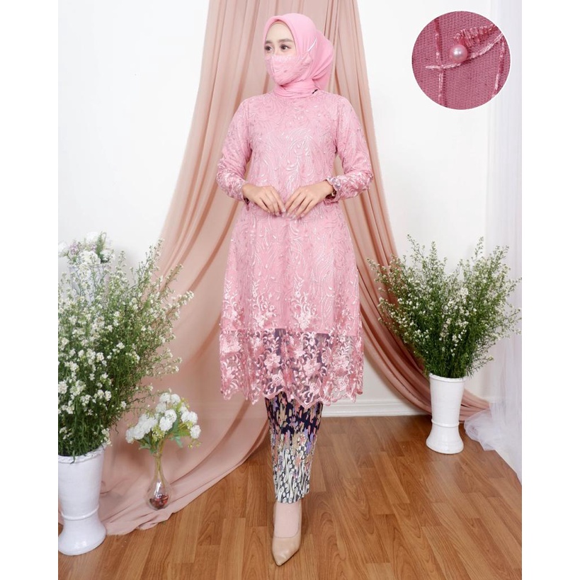 NJM&gt; SET KEBAYA TERBARU / TUNIK TILLE AMORA / KEBAYA PESTA / KEBAYA KEKINIAN /KEBAYA KONDANGAN