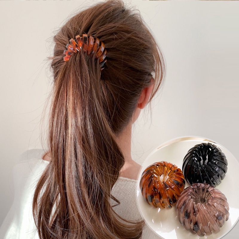 Jepitan Rambut Gaya Korea Rhinestone Hair Claw / Jepit Rambut Bulat Cristal Import / Hair Clip Claw