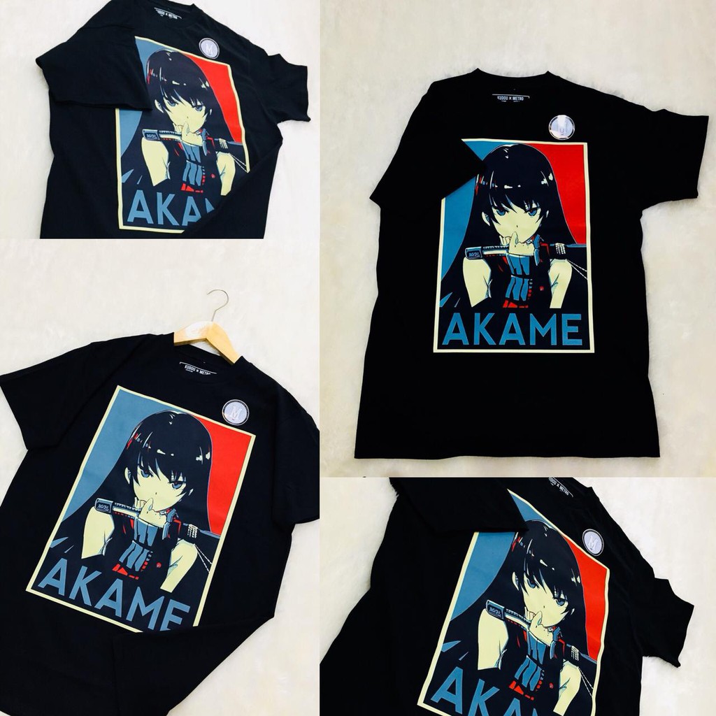 Tshirt Akame Chara Anime Akame Ga Kill Black Premium Quality