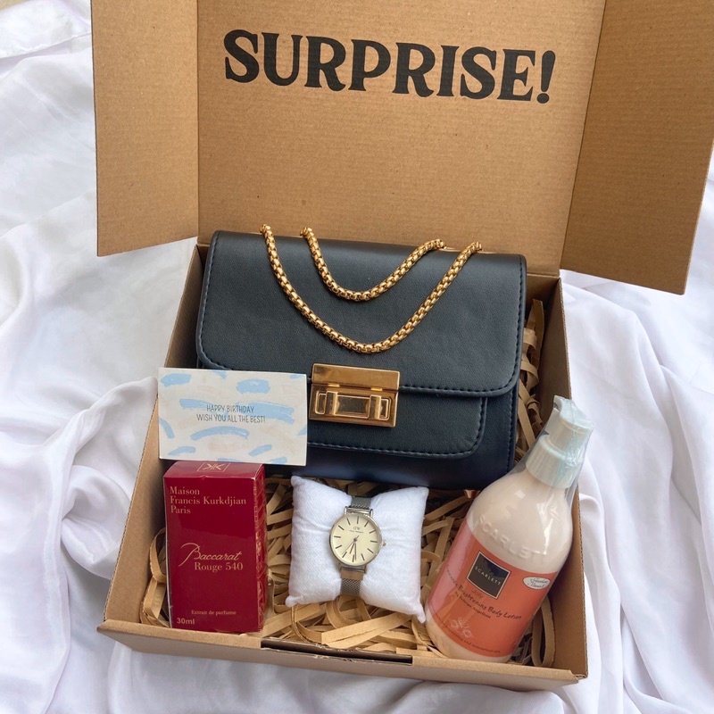 HAMPERS SET TAS  KADO CEWEK / KADO PACAR [KDW081] ANNIVERSARY / HAMPERS LEBARAN / WEDDING / VALENTINE / KADO NIKAH / HAMPERS LEBARAN