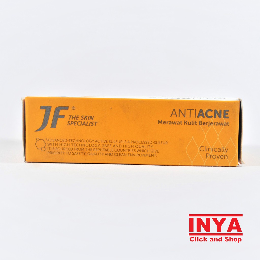 Sabun Muka JF SULFUR ACNE PROTECT OILY CARE Facial Soap Bar Formulated by Dermatologist