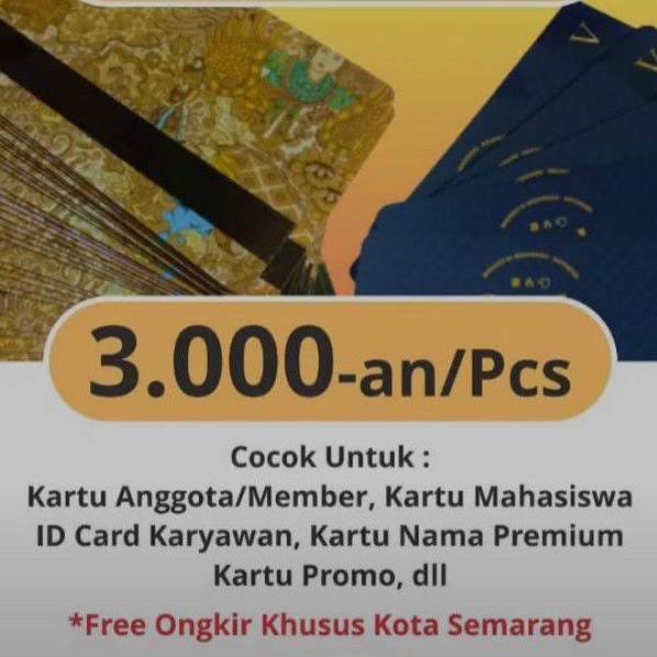 

Cetak ID Card PVC Murah Berkualitas Semarang