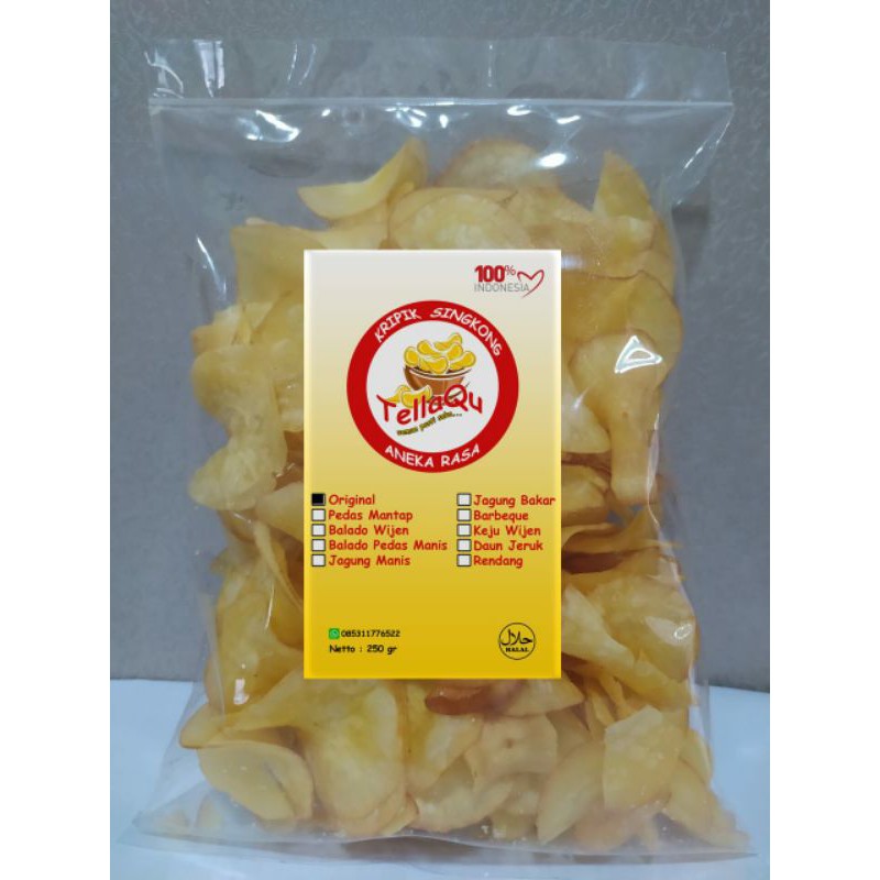 

Keripik Singkong Aneka Rasa TellaQu 250 gr