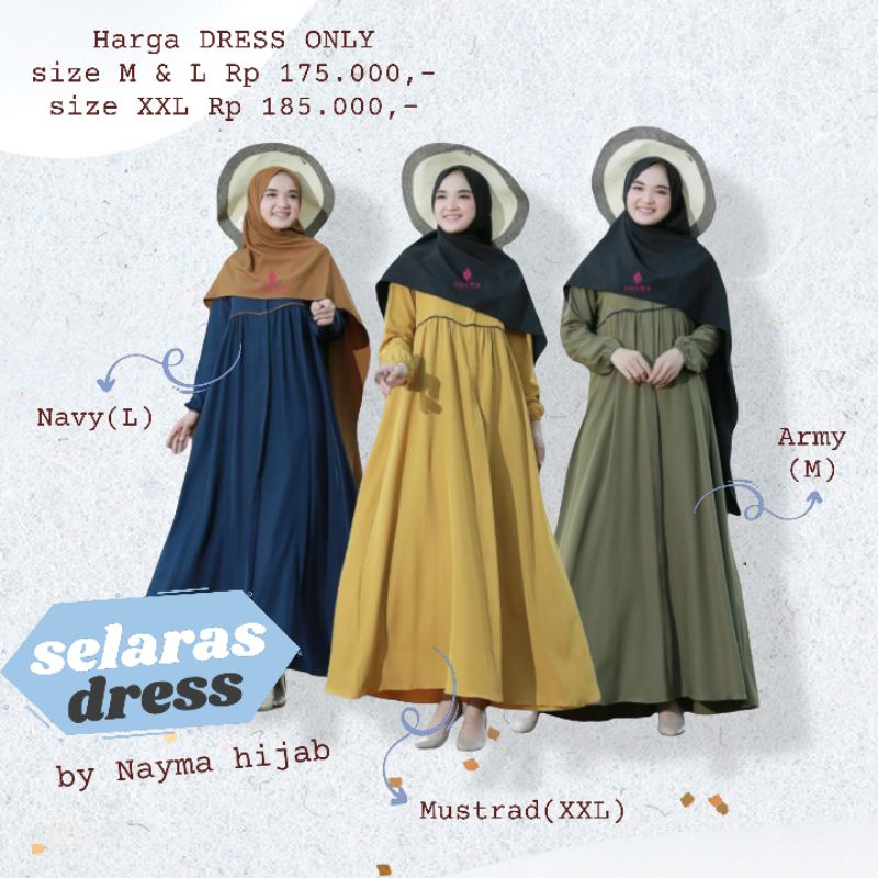 Selaras Dress by NAYMA HIJAB (DRESS ONLY)
