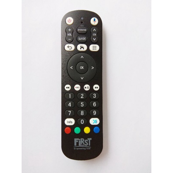 REMOT REMOTE STB FIRSTMEDIA FIRST MEDIA X1 INTERACTIVE - CBN X1 PRIME C SMART BOX 4K ORIGINAL ASLI