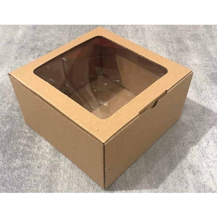 

BOX MIKA 18x18x10 kardus die cut, untuk kue hampers gift box dll