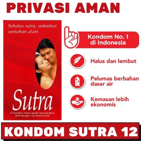 Kondom Sutra Merah isi 12 (PRIVACY AMAN)