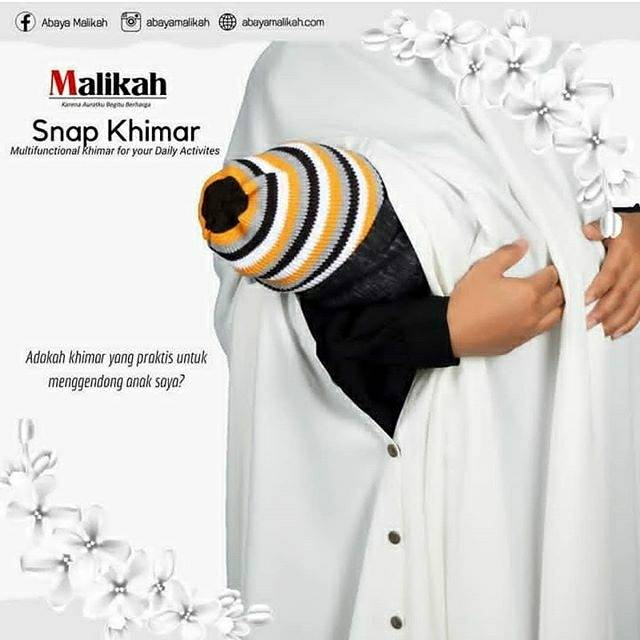 Abaya Malikah Snap Khimar