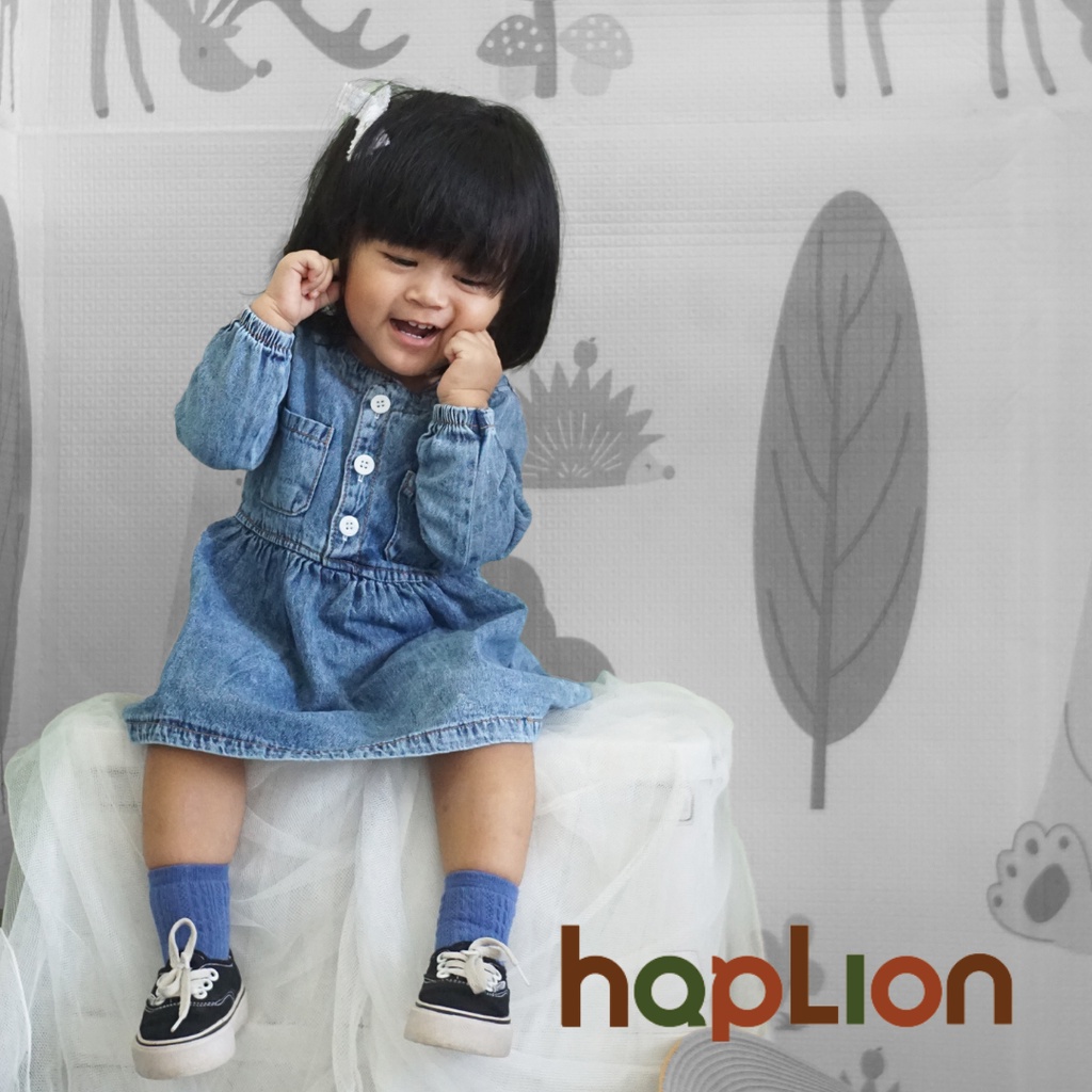 Dress Jeans Anak Perempuan Lengan Panjang Akira 1-6 Tahun | Haplion Kidswear