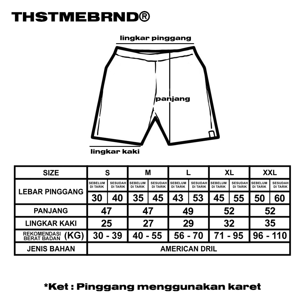 This Time Brand Shortpants / celana pendek brown / ufo / bahan drill / pants