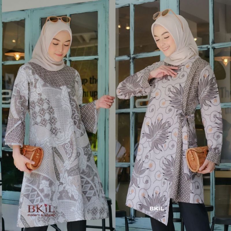 Baju atasan Batik Dolby Dolbi Dobby Doby Tenun Sutra Tulis Halus Katun ATBM/QUEENBUTIK