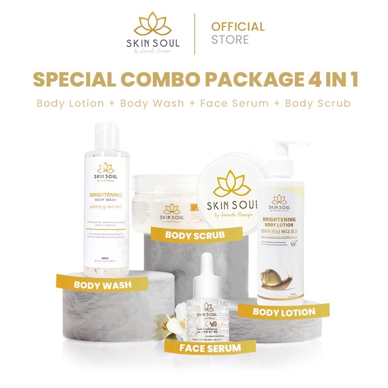 PAKET SUPER LENGKAP SKIN SOUL BRIGHTENING BY AMANDA MANOPO